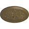Ekena Millwork Luton Ceiling Medallion (Fits Canopies up to 3 1/2"), Hand-Painted Mississippi Mud, 21"OD x 2"P CM21LUMMF - alternate 3